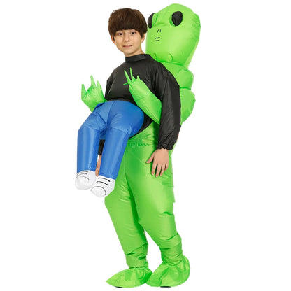 ET-Aliens Inflatable Costume – Scary Monster Cosplay for Adults & Kids, Halloween, Christmas, Thanksgiving, Party, Festival Costume