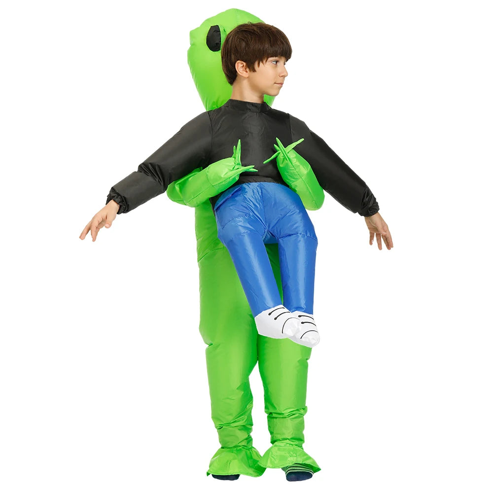 ET-Aliens Inflatable Costume – Scary Monster Cosplay for Adults & Kids, Halloween, Christmas, Thanksgiving, Party, Festival Costume