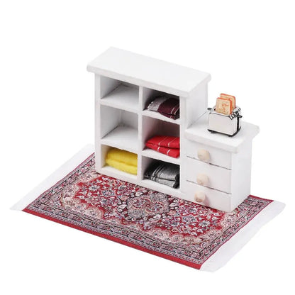 1:12 Scale Turkish Style Miniature Dollhouse Carpet – Floor Covering for Playing House & Doll Accessories