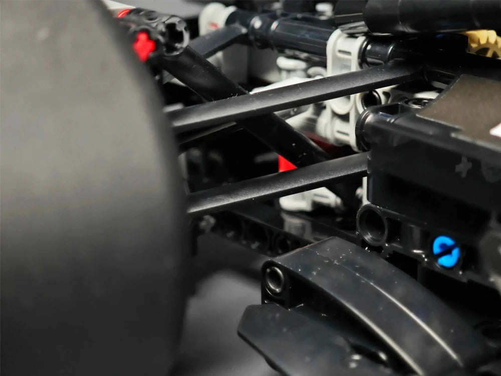 Technology 1642PCS Mechanical Racing Car Building Blocks – W14 Venue Racing Model Kit for Adults & Kids