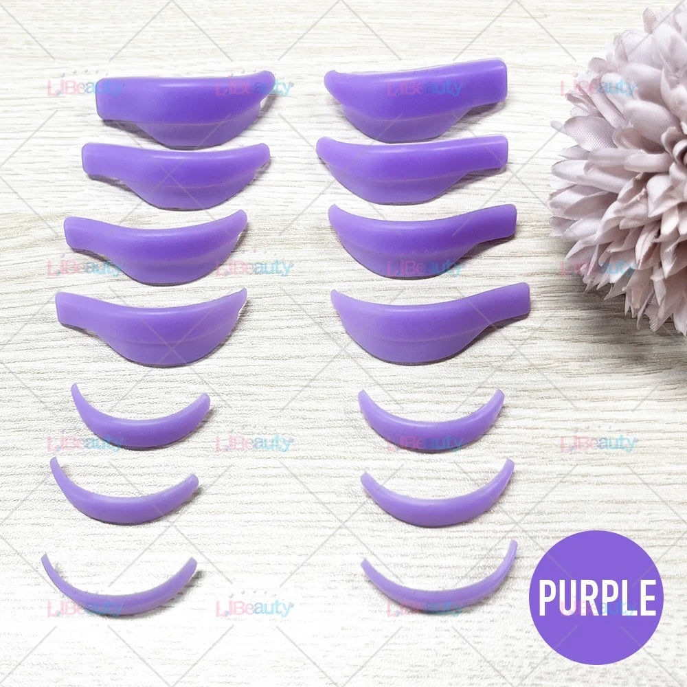 Libeauty 7 Paris Reusable Lash Lift Shield Pads – Silicone Eyelash Curler & Curling Iron Accessories, Makeup Tool