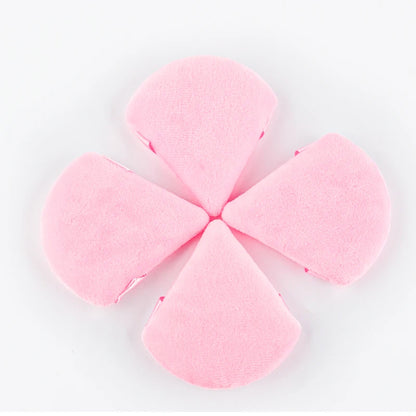 SHIDISHANGPIN Triangle Velvet Powder Puff – Reusable Face Cosmetic Sponge, Mini Cotton Makeup Puff for Foundation, Eyeshadow, and Beauty Tools (1/2/3/6pcs)