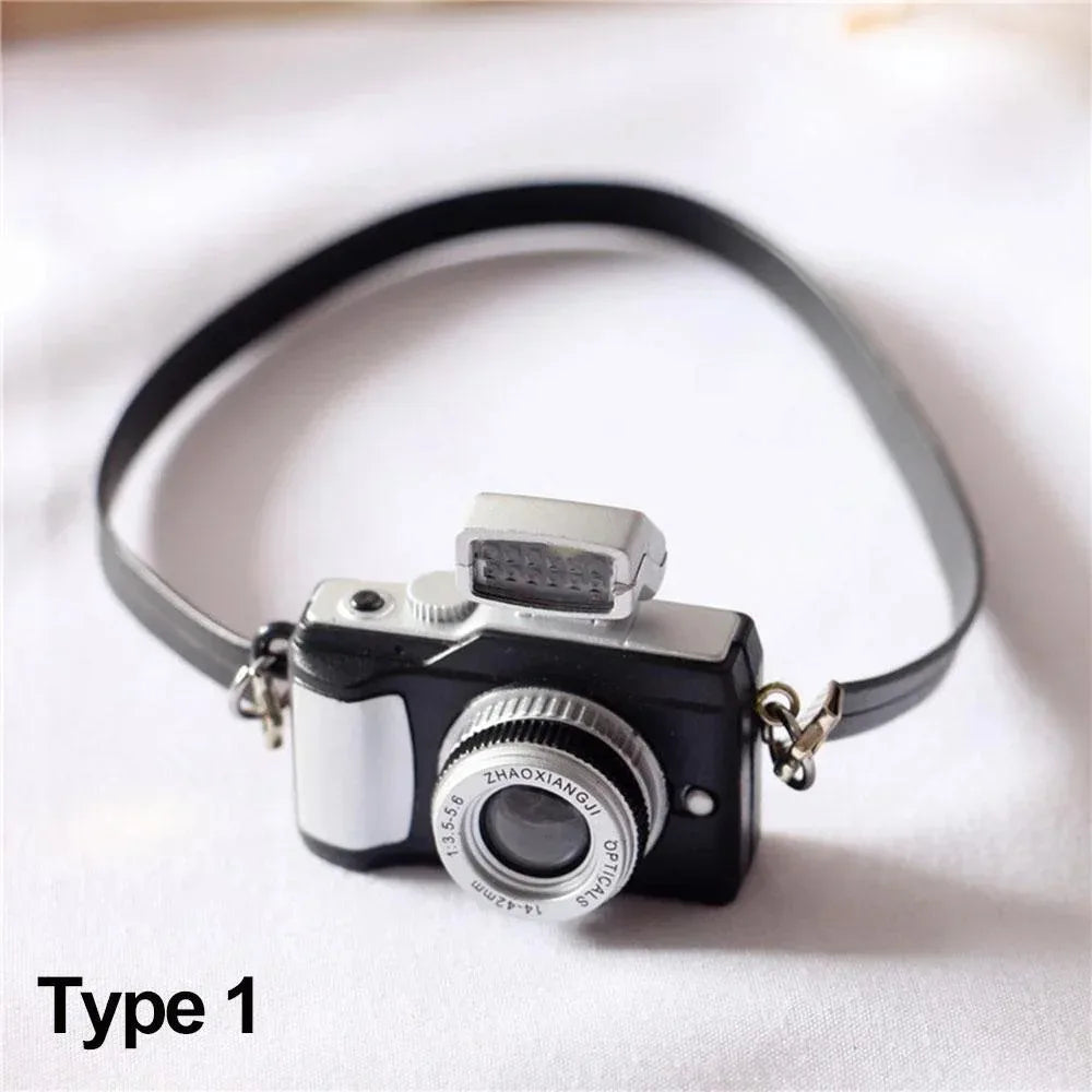 1Pc Miniature Digital SLR Camera for Dollhouse – Doll Accessory for Labubu & Upset Duck Dolls