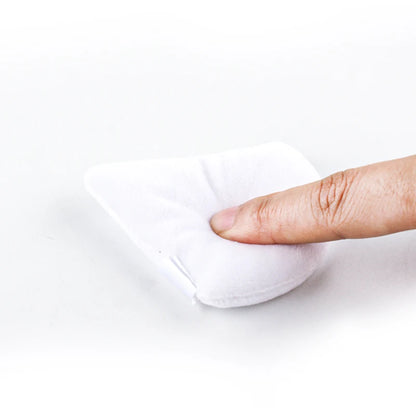 SHIDISHANGPIN Triangle Velvet Powder Puff – Reusable Face Cosmetic Sponge, Mini Cotton Makeup Puff for Foundation, Eyeshadow, and Beauty Tools (1/2/3/6pcs)