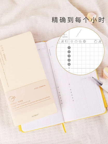Kinbor Weekly Planner Notebook – Undated Daily & Monthly Agenda Journa